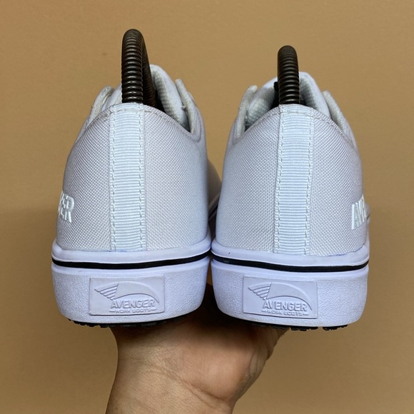 Avenger Slip And Oil Resistant Steel Toe Work Boots “White Black” - Picture 4 of 15